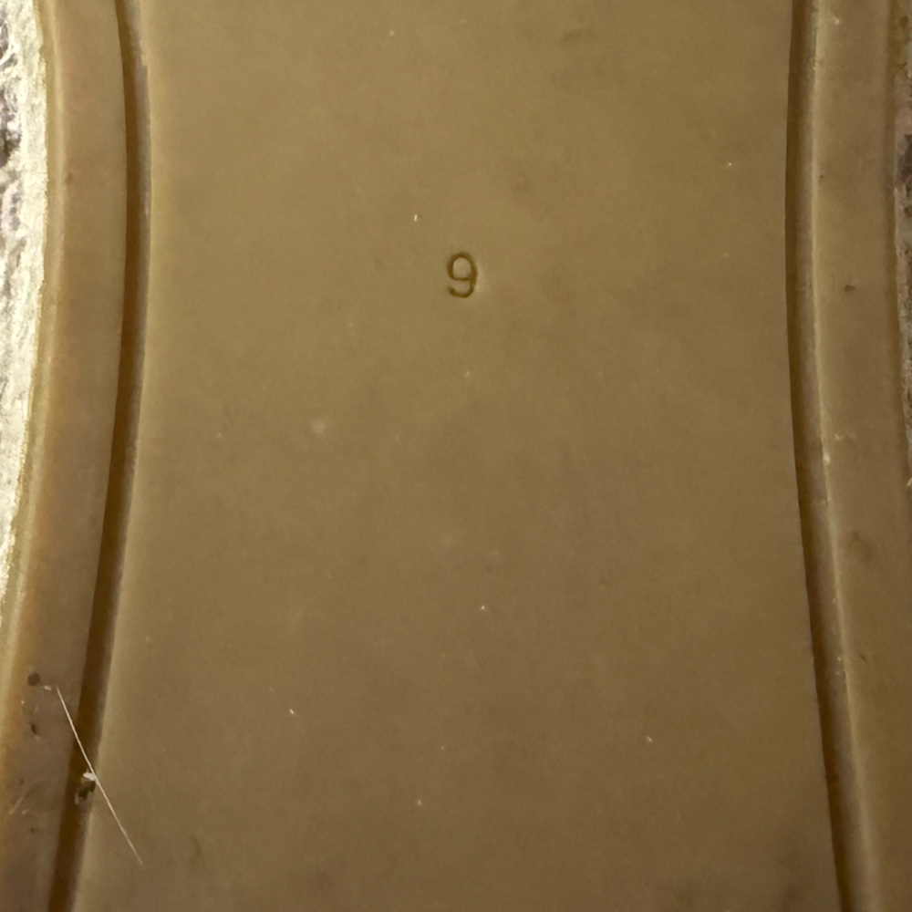 TORY BURCH Pearl Logo Flat Espadrille Suede-MEADOWSWEET Sz 9 - Picture 6 of 6